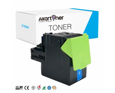 Compatible Lexmark CS310, CS410, CS510 Cyan Cartucho de Toner 70C2HC0 / 702HC / 70C20C0 / 702C