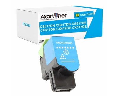 Compatible Lexmark CS317dn CS417dn CS517de CX317dn CX417de CX517de Cyan Cartucho de Toner 71B20C0