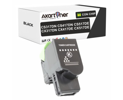 Compatible Lexmark CS317dn CS417dn CS517de CX317dn CX417de CX517de Negro Cartucho de Toner 71B20K0