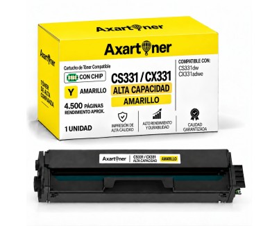 Compatible Lexmark CS331dw / CX331adwe Amarillo Cartucho de Toner 20N2HY0 / 20N0H40