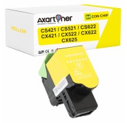 Compatible Lexmark CS421 / CS521 / CS622 / CX421 / CX522 / CX622 / CX625 Amarillo Cartucho de Toner 78C2XY0 / 78C2XYE / 78C20Y0