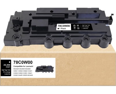 Compatible Lexmark CS421 / CS521 / CS622 / CX421 / CX522 / CX622 / CX625 / C2425 / C2535 / MC2325 / MC2425 / MC2535 / MC2640 Bote Residual - 78C0W00
