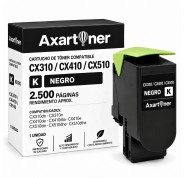 Compatible Lexmark CX310 / CX410 / CX510 Negro Cartucho de Toner 80C2SK0 / 80C2SKE / 802SK