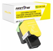 Compatible Lexmark CX310dn CX310n CX410de CX410dte CX410e CX510de CX510dhe CX510dthe Amarillo Cartucho de Toner 80C2SY0 / 80C2SYE / 802SY