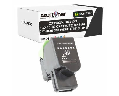 Compatible Lexmark CX310dn CX310n CX410de CX410dte CX410e CX510de CX510dhe CX510dthe Negro Cartucho de Toner 80C2SK0 / 80C2SKE / 802SK