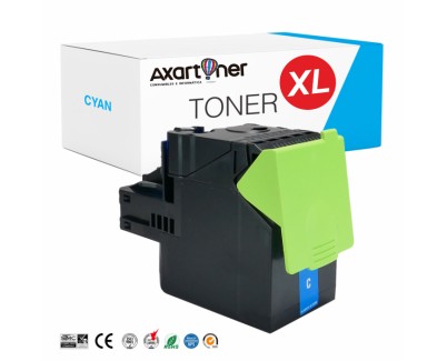 Compatible Lexmark CX410 / CX510 Cyan Cartucho de Toner 80C2HC0 / 80C2HCE / 802HC