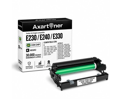 Compatible Lexmark E230 / E240 / E330  Negro Tambor de Imagen 12A8302 (Drum)