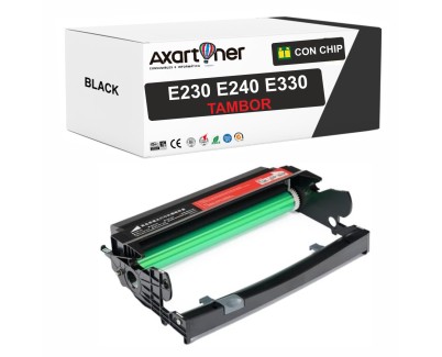 Compatible Lexmark E230 / E240 / E330  Negro Tambor de Imagen 12A8302 (Drum)