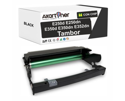 Compatible Lexmark E250 / E350 / E352 / E450 Negro Tambor de Imagen E250X22G (Drum)