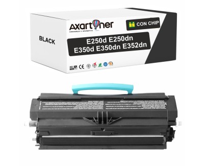 Compatible Lexmark E250d E250dn E350d E350dn E352dn Negro Cartucho de Toner E250A11E