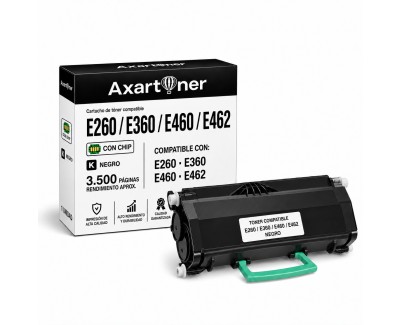 Compatible Lexmark E260 / E360 / E460 / E462 Negro Cartucho de Toner E260A11E / E360H11E / E460X31E
