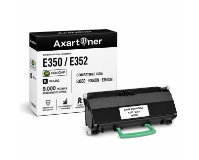 Compatible Lexmark E350d E350dn E352dn Negro Cartucho de Toner E352H11E