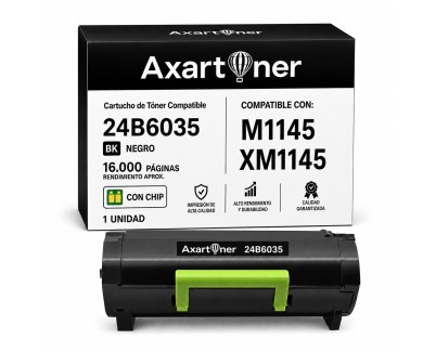 Compatible Lexmark M1145 / XM1145 Negro Cartucho de Toner 24B6035