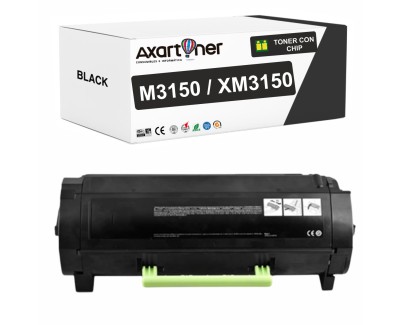 Compatible Lexmark M3150 / XM3150 Negro Cartucho de Toner 24B6186