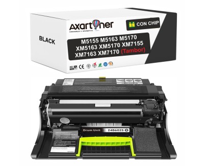 Compatible Lexmark M5155 / M5163 / M5170 / XM5163, XM5170 / XM7155 / XM7163 / XM7170 Negro Tambor de Imagen (Drum) 24B6025