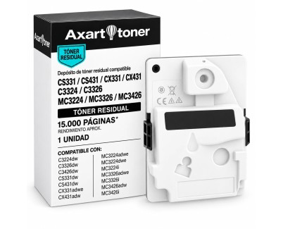 Compatible Lexmark MC3224, MC3326, MC3426, C2326, C3224, C3326, C3426, CS331, CS431, CX331, CX431 Bote Residual - 20N0W00