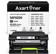 Compatible Lexmark MS321 / MS421 / MS521 / MS621 / MS622 / MX321 / MX421 / MX521 / MX522 / MX622 / B2338 / B2442 / B2546 / B2650 / MB2338 / MB2442 / MB2546 / MB2650 Negro Tambor de Imagen 56F0Z00 (Drum)