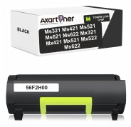 Compatible Lexmark MS321, MS421, MS521, MS621, MS622, MX321, MX421, MX521, MX522, MX622 Negro Cartucho de Toner 56F2H00 / 56F2H0E