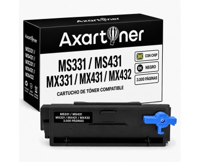 Compatible Lexmark MS331dn / MS431dn / MS431dw / MX331adn / MX431adn / MX432adwe Negro Cartucho de Toner 55B2000