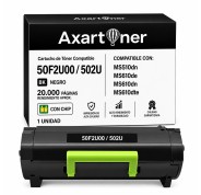 Compatible Lexmark MS510 / MS610 Negro Cartucho de Toner 50F2U00 / 502U (20.000 pág)