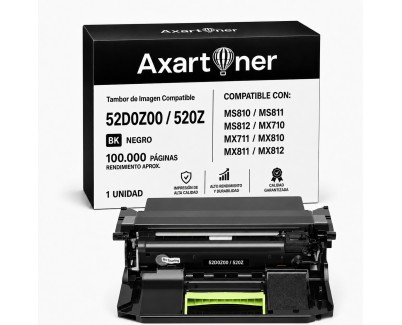 Compatible Lexmark MS810 / MS811 / MS812 / MX710 / MX711 / MX810 / MX811 / MX812 Tambor de Imagen 52D0Z00 / 520Z (Drum)