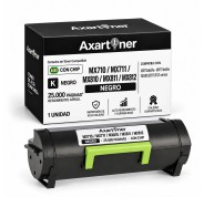 Compatible Lexmark MX710, MX711, MX810, MX811, MX812 Negro Cartucho de Toner 62D2H00 / 622H