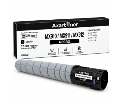 Compatible Lexmark MX910de / MX910dxe / MX911de / MX912de Negro Cartucho de Toner 64G0H00