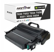 Compatible Lexmark T650 / T652 / T654 / T656 / X651 / X652 / X654 Negro Cartucho de Toner T650H11E / T650H21E / X651H11E / X651H21E