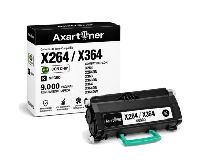Compatible Lexmark X264 / X364 Negro Cartucho de Toner X264H11G