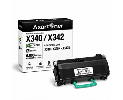 Compatible Lexmark X340 / X342 Negro Cartucho de Toner X340H11G