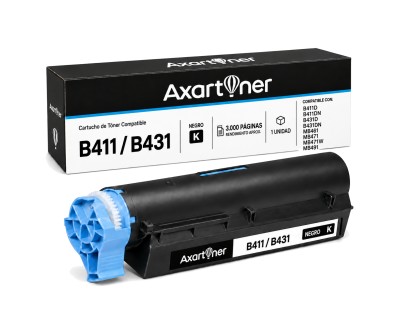 Compatible OKI B411 / B431 / MB461 / MB471 / MB491 Negro Cartucho de Toner 44574702 (3.000 p&aacute;g.)