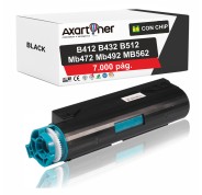 Compatible OKI B412, B432, B512, MB472, MB492, MB562 Negro Cartucho de Toner 45807106 (7.000 pág)