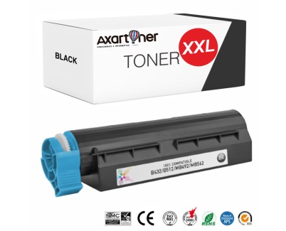 Compatible OKI B432, B512, MB492, MB562 Negro Cartucho de Toner 45807111 (12.000 pág.)