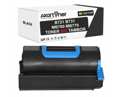 Compatible OKI B721 / B731 / MB760 / MB770 Negro Cartucho de Toner SIN Tambor 45488802