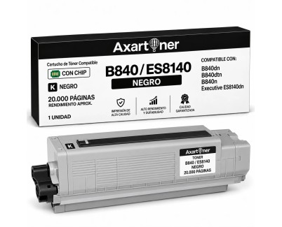 Compatible OKI B840 / ES8140 Negro Cartucho de Toner 44661802