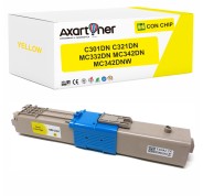 Compatible OKI C301DN C321DN MC332DN MC342DN MC342DNW Amarillo Cartucho de Toner 44973533