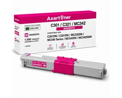 Compatible OKI C301DN C321DN MC332DN MC342DN MC342DNW Magenta Cartucho de Toner 44973534