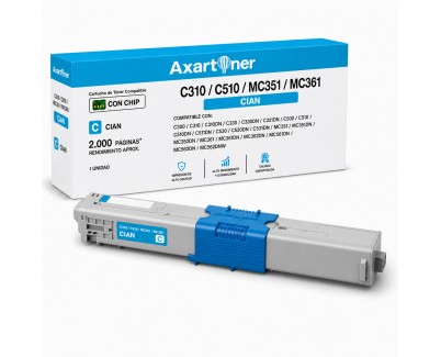 Compatible OKI C310 / C510 / MC351 / MC361 Cyan Cartucho de Toner 44469706