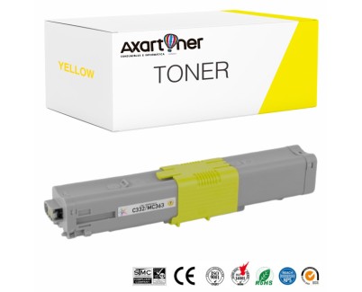 Compatible OKI C332 / MC363 Amarillo Cartucho de Toner 46508709 / 46508713