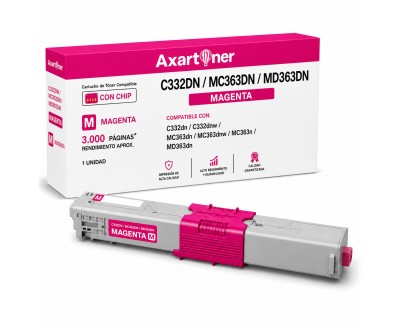 Compatible OKI C332DN / MC363DN / MD363DN Magenta Cartucho de Toner 46508710 / 46508714