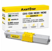Compatible OKI C510, C530, MC561, MC562 Amarillo Cartucho de Toner 44469722