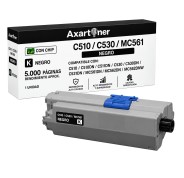Compatible OKI C510, C530, MC561 Negro Cartucho de Toner 44469804