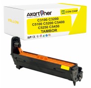 Compatible OKI C5100 / C5200 / C5400 / C5250 / C5450 / C3100 / C3200 Amarillo Tambor de Imagen (Drum)