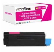 Compatible OKI C5100 / C5200 / C5400 / C5250 / C5450 / C3100 / C3200 Magenta Cartucho de Toner
