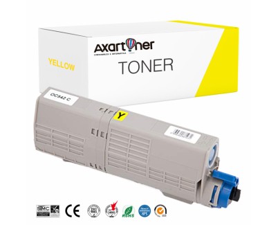 Compatible OKI C532, C542, MC573, MC563 Amarillo Cartucho de Toner  46490605 / 46490401