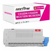 Compatible OKI C532, C542, MC573, MC563 Magenta Cartucho de Toner 46490606 / 46490402