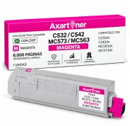 Compatible OKI C532dn C542dn MC563dn MC573dn Magenta Cartucho de Toner 46490606 / 46490402