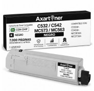 Compatible OKI C532dn C542dn MC563dn MC573dn Negro Cartucho de Toner 46490608 / 46490404