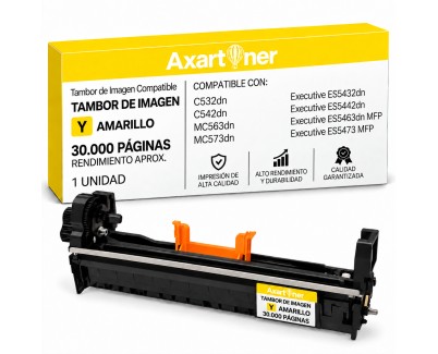 Compatible OKI C532DN / C542DN / MC573DN / MC563DN / Executive ES5432 / ES5442 / ES5463 / ES5473 Amarillo Tambor de Imagen 46484105 / 46484101 / 46490621 (Drum)