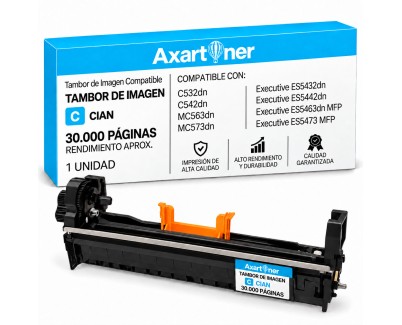 Compatible OKI C532DN / C542DN / MC573DN / MC563DN / Executive ES5432 / ES5442 / ES5463 / ES5473 Cyan Tambor de Imagen 46484107 / 46484103 / 46484123 (Drum)
